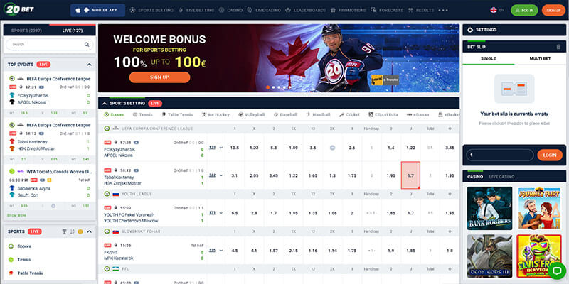 Top betting site in Honduras - 22Bet